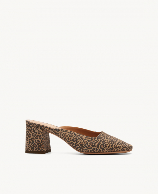 Escarpins N412 Cuir Imprime Leopard Rivecour