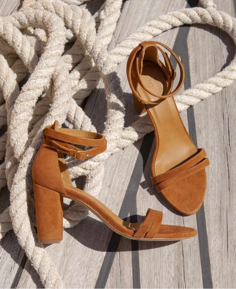 Sandals n°853 Havane Suede| Rivecour Sandals n°853 Havane Suede| Rivecour