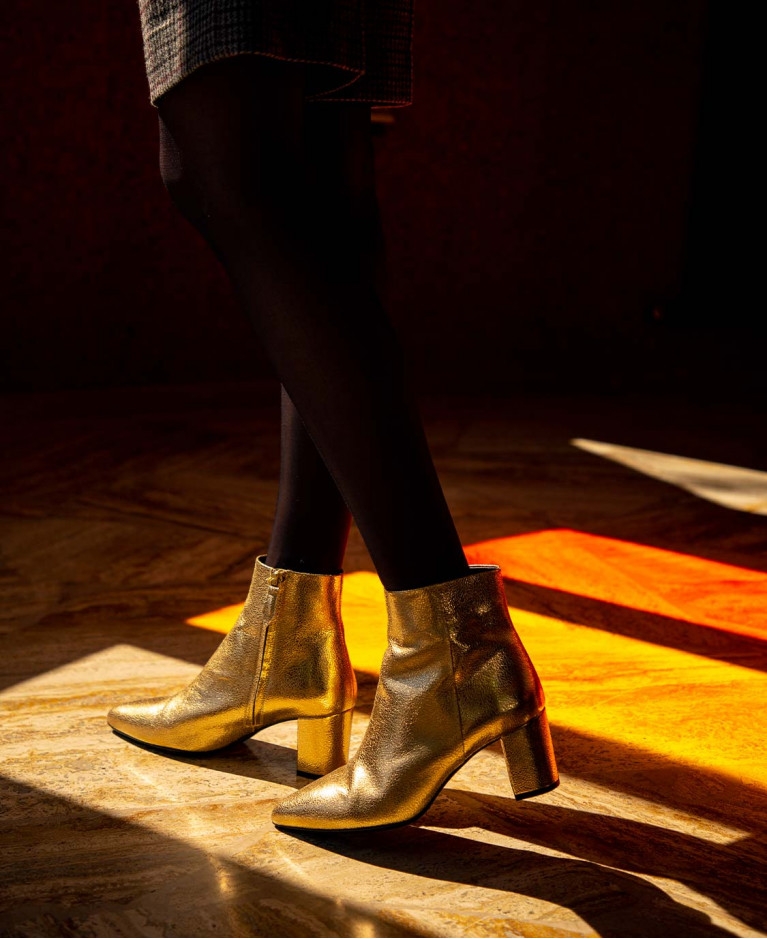 Boots n°107 Gold Leather| Rivecour