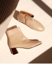 Boots n°401 Cream Leather| Rivecour