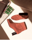 Boots n°241 terracotta Suede | Rivecour