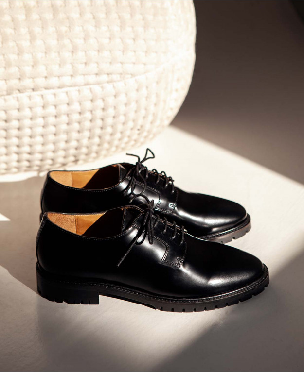 Derbies n°83 Black Leather| Rivecour Derbies n°83 Black Leather| Rivecour