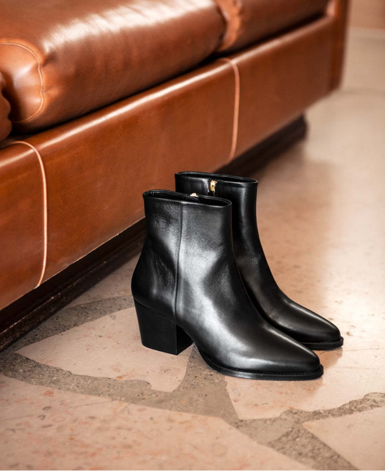 Boots n°700 Black Leather | Rivecour