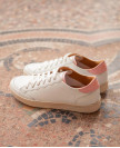 Sneakers n°14 White / Blush| Rivecour