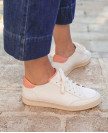 Baskets n°14 Blanc / Blush | Rivecour