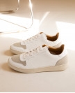 Sneakers n°12 White Vegan synthetic fibers| Rivecour