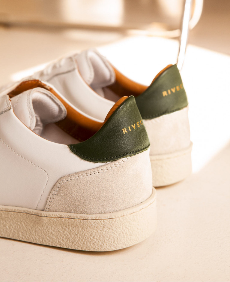 Sneakers n°12 White/Kaki| Rivecour Sneakers n°12 White/Kaki| Rivecour