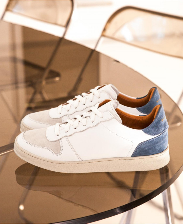 Sneakers n°12 White/Blue/Blue| Rivecour Sneakers n°12 White/Blue/Blue| Rivecour