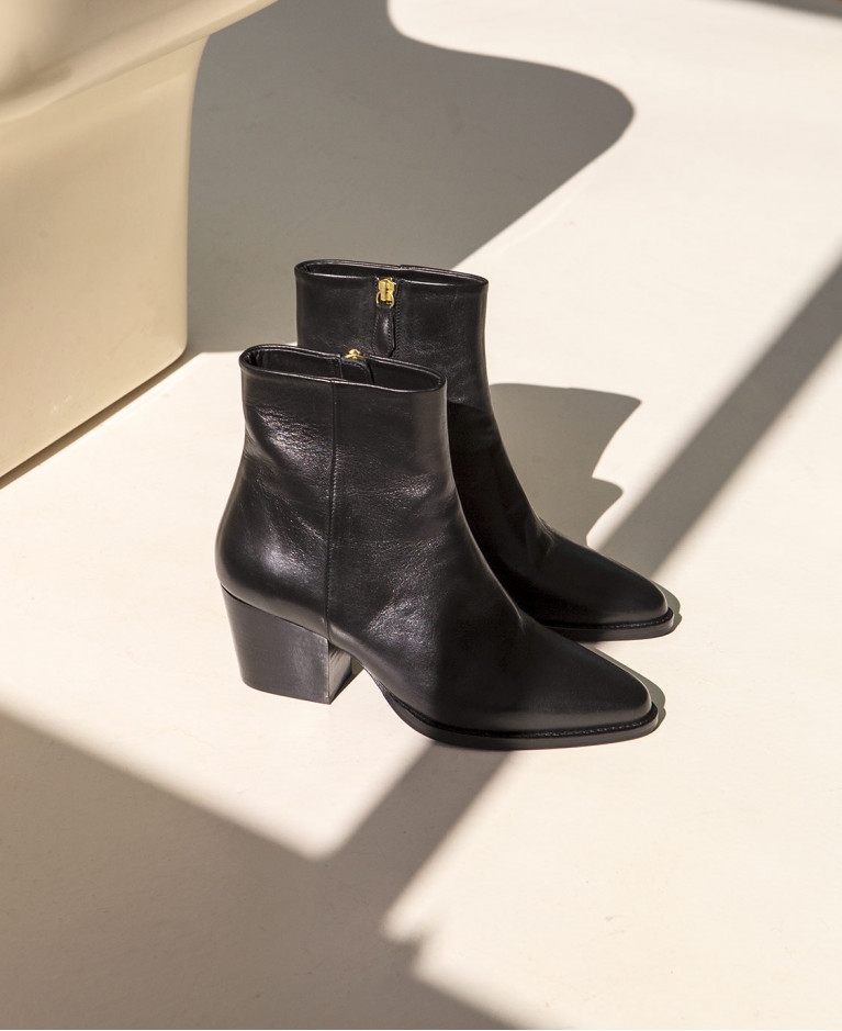 Boots n°700 Black Leather | Rivecour
