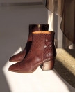 Boots n°700 Python Marron Leather| Rivecour