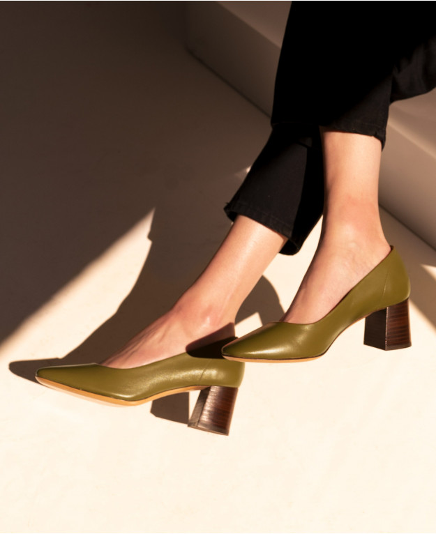 Babies n°590 Olive Leather| Rivecour Babies n°590 Olive Leather| Rivecour