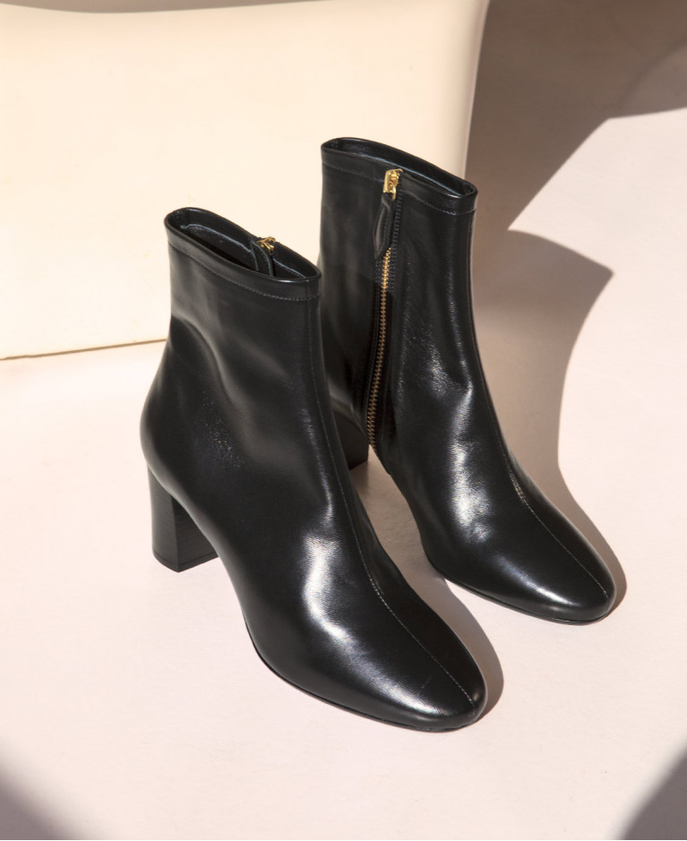 Bottines n°298 Cuir Noir Bottines n°298 Cuir Noir