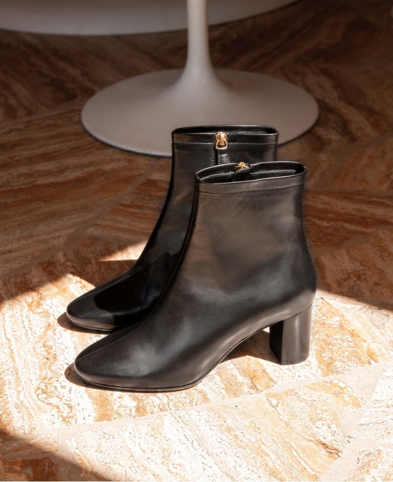 Boots n°241 Black leather | Rivecour