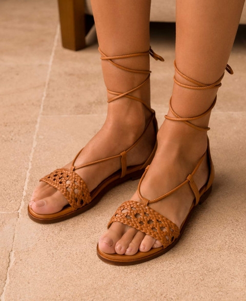 Sandals n°125 Camel