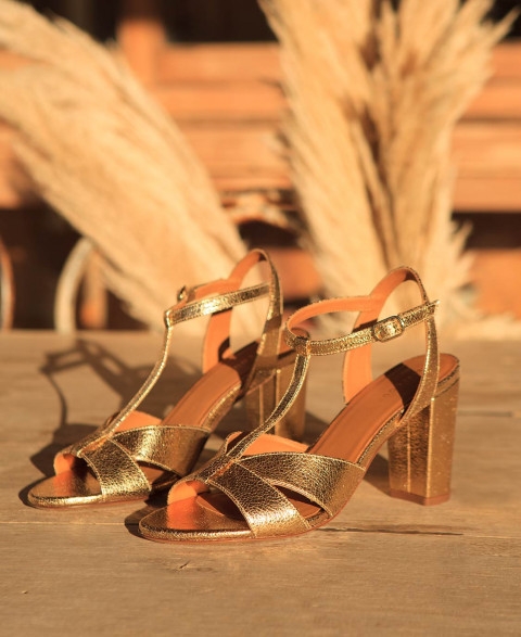 Sandals n°850 Gold