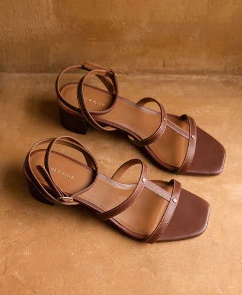 Sandals n°902 Cognac