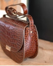 Bag n°802 Brown Croco Leather | Rivecour