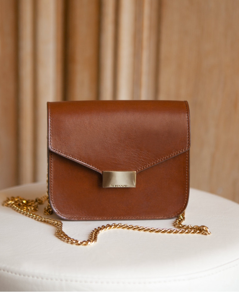Bag n°903 Cognac Leather | Rivecour