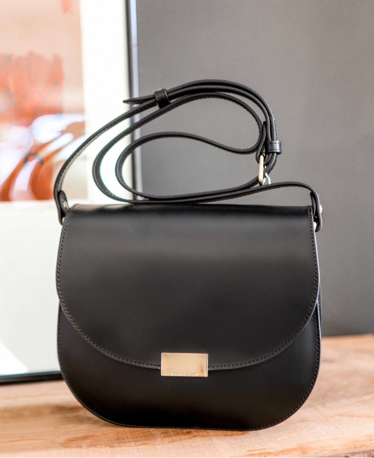 Bag n°802 Black Leather | Rivecour