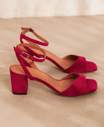 Sandals n°333 Framboise