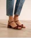 Sandals n°540 Cognac