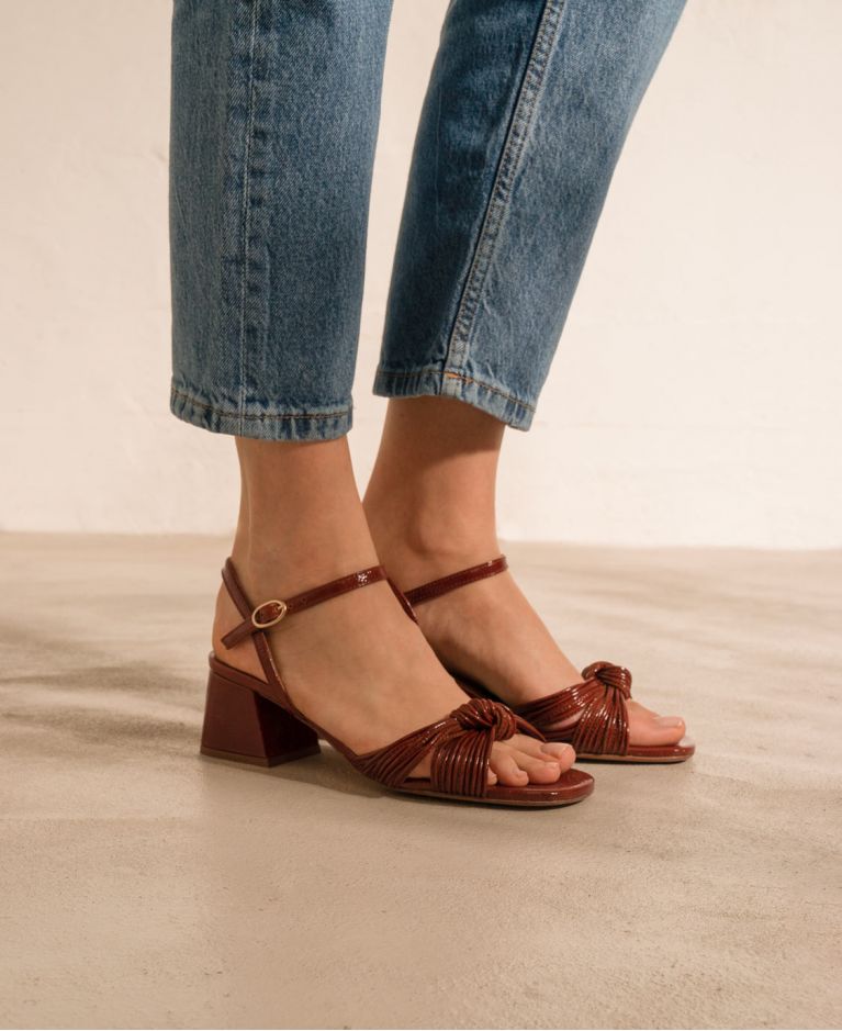 Sandals n°540 Cognac