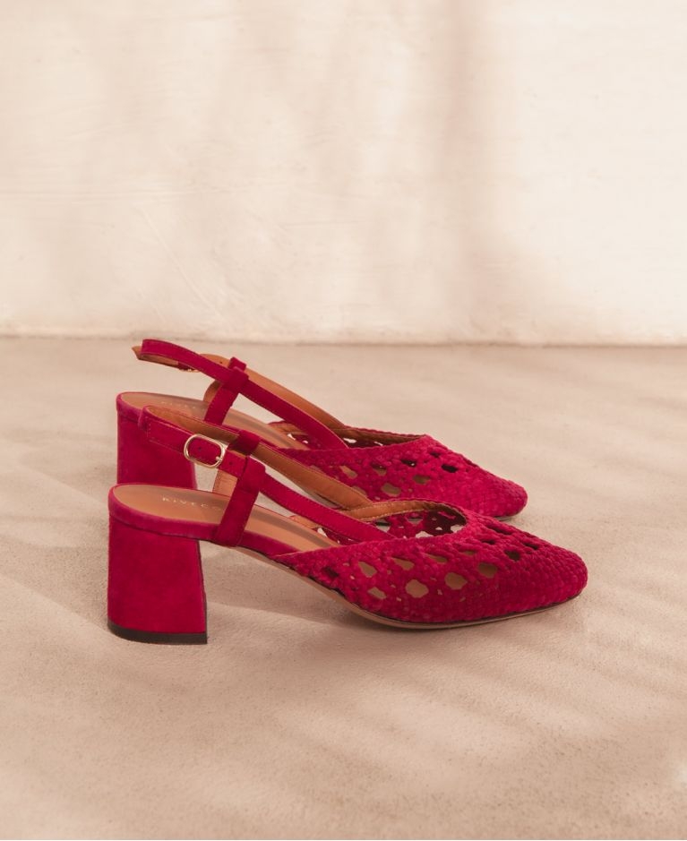 Sandals n°591 Framboise