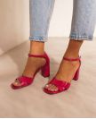 Sandals n°815 Framboise