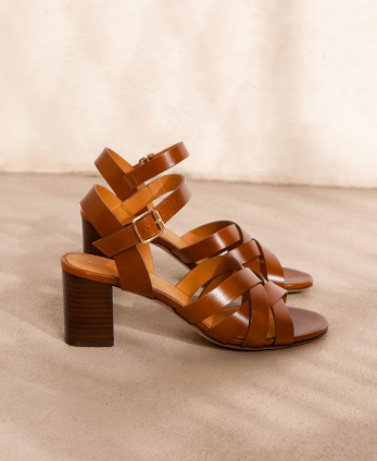 Sandals n°888 Cognac