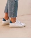 Sneakers n°11 White/Blue