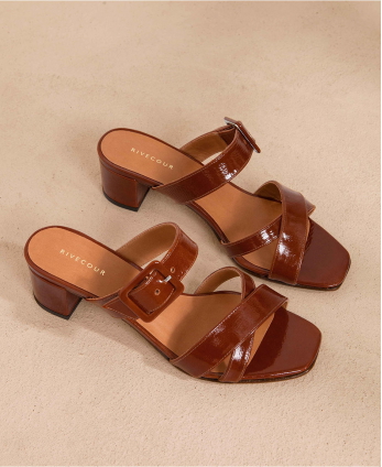 Mules n°904 Cognac