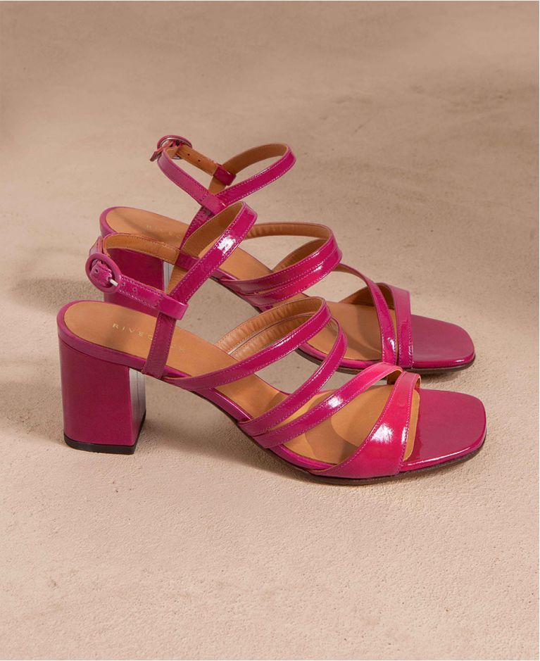 Sandals n°653 Framboise