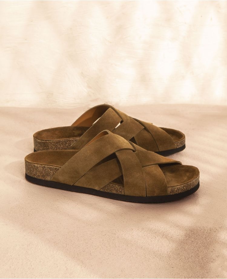 Mules n°65 Ecorce Suede | Rivecour