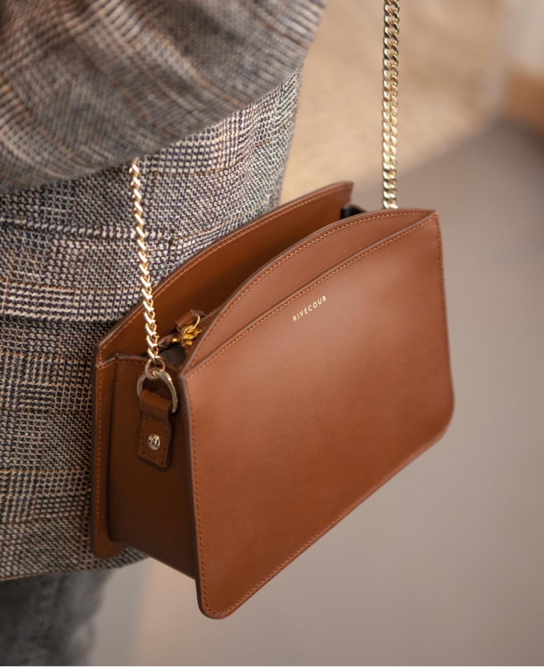 Bag n°420 Cognac Leather | Rivecour