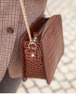 Bag n°420 Brown Croco Leather | Rivecour