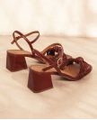 Sandals n°540 Cognac