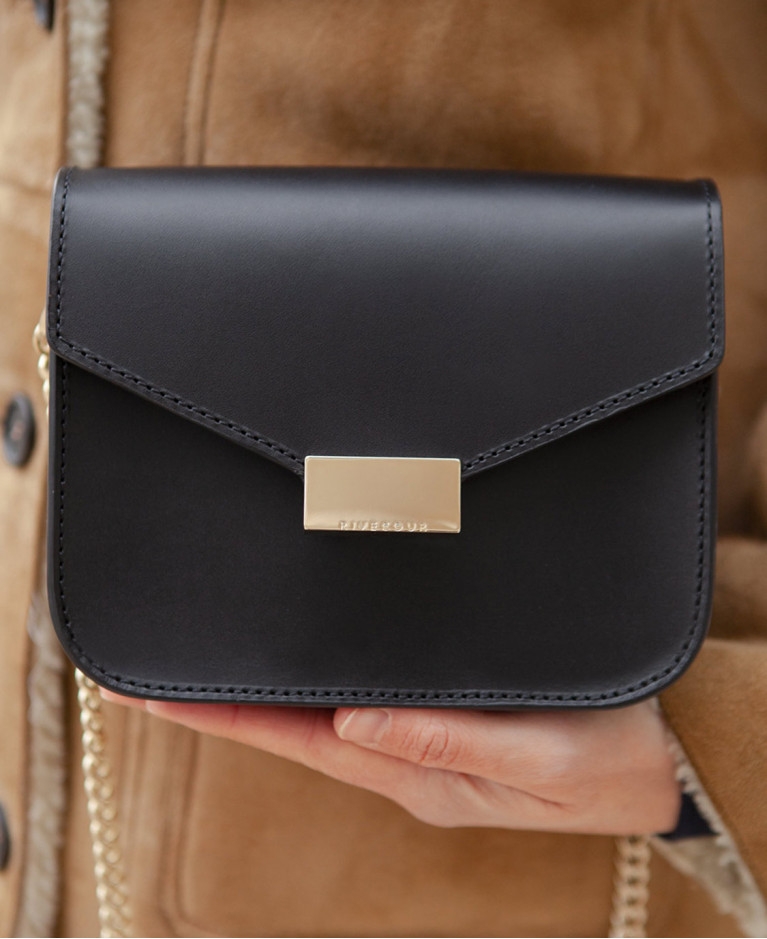 Bag n°903 Black Leather | Rivecour