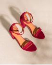 Sandals n°853 Framboise