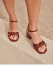 Sandals n°540 Cognac