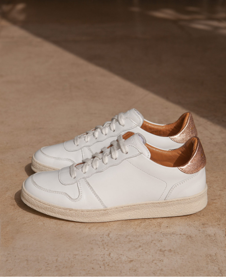 Sneakers n°12 White/Metal| Rivecour Sneakers n°12 White/Metal| Rivecour