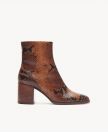 Bottines n°660 Python Marron