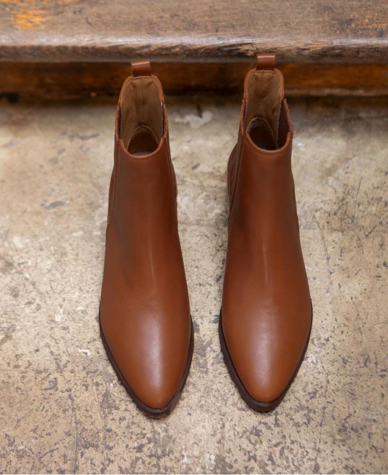 Bottines n°408 Cognac