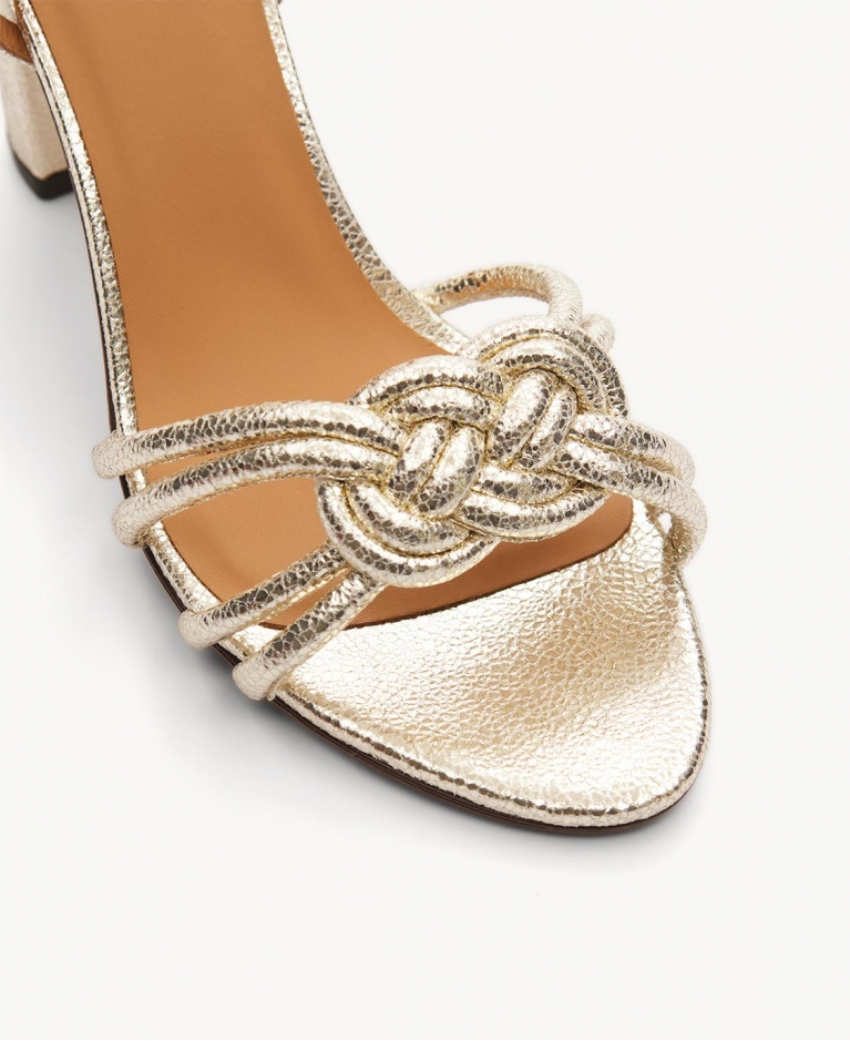 Sandals n°111 White Gold