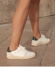 Sneakers n°12 White/Kaki| Rivecour