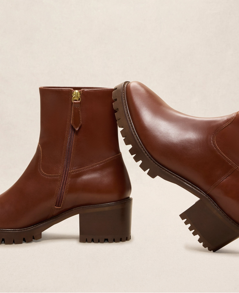 Bottines n°79 Cognac