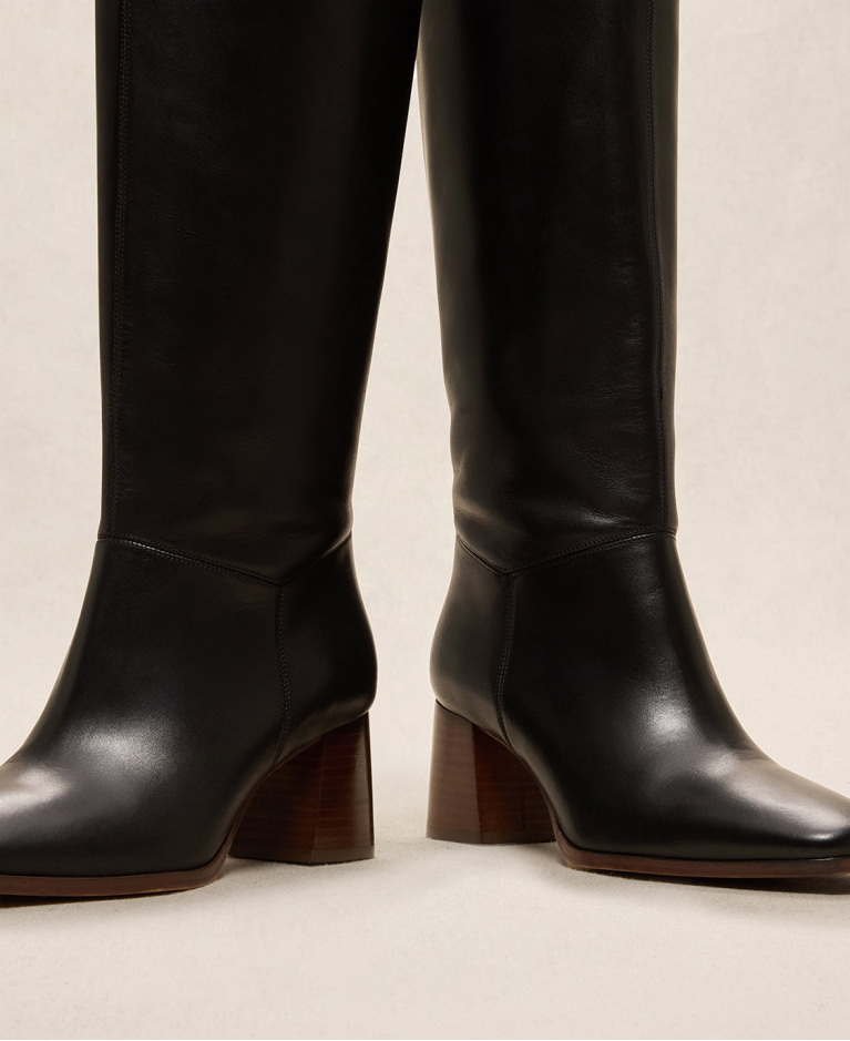 Bottes n 109 Cuir Noir Rivecour