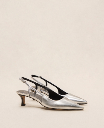 Slingback n°412 Silver