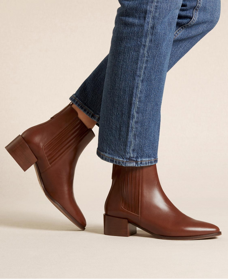 Bottines n°408 Cognac