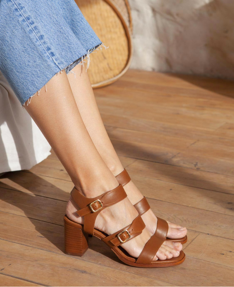 Sandals n°45 Cognac Leather| Rivecour Sandals n°45 Cognac Leather| Rivecour