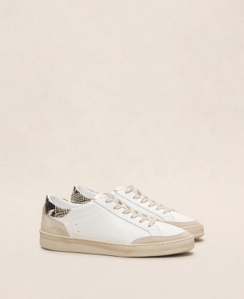 Baskets n°14 Blanc/Python Roche